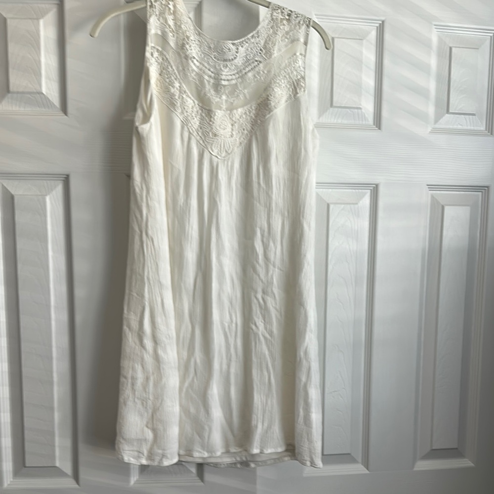 White Lace Beach Dress